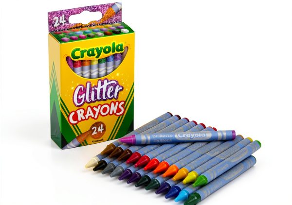 Crayola Sparkle Crayons 24 Count Kids Art Supplies-1