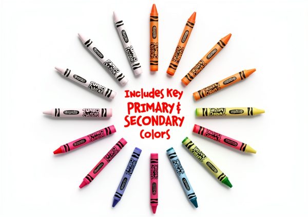 Crayola Jumbo Crayons 16 Count Toddler Grip Assorted Colors-8