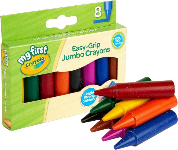 Crayola Jumbo Crayons Easy Grip Toddler Art Supplies-1