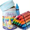 Officygnet Kids Crayons Natural Wax Chunky Grip Toddler Art-0