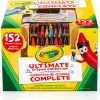 Crayola 152 Count Crayon Set Metal Case Kids-1