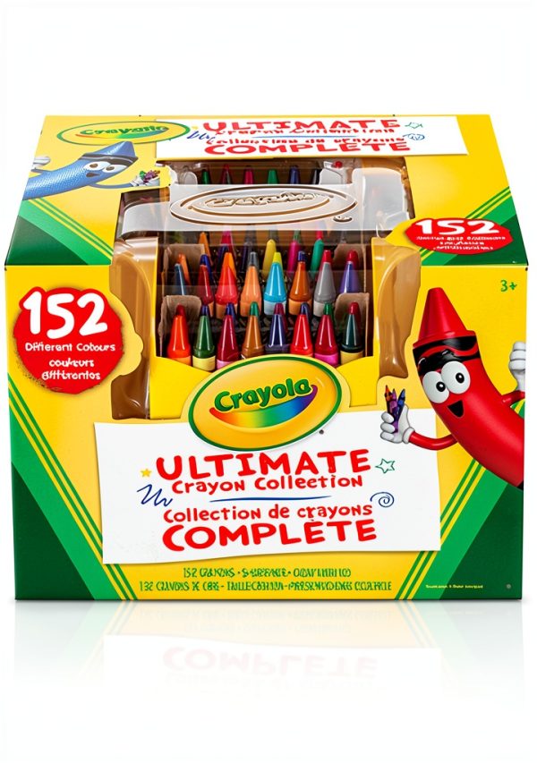 Crayola 152 Count Crayon Set Metal Case Kids-1