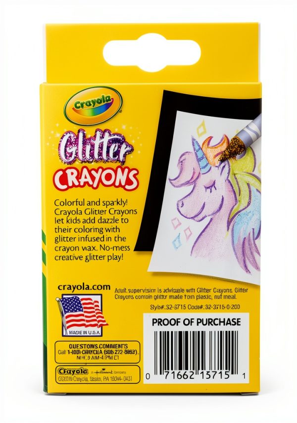 Crayola Sparkle Crayons 24 Count Kids Art Supplies-5