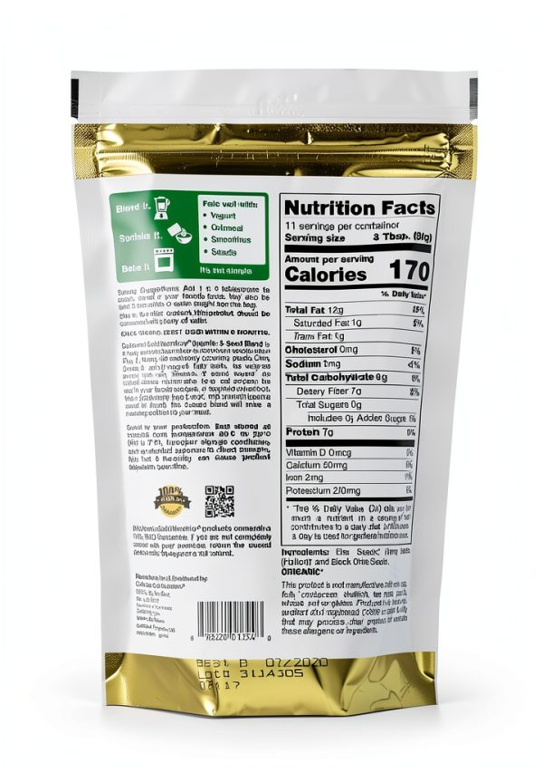 California Gold Nutrition Organic Chia Seeds Vegan Omega 3-1