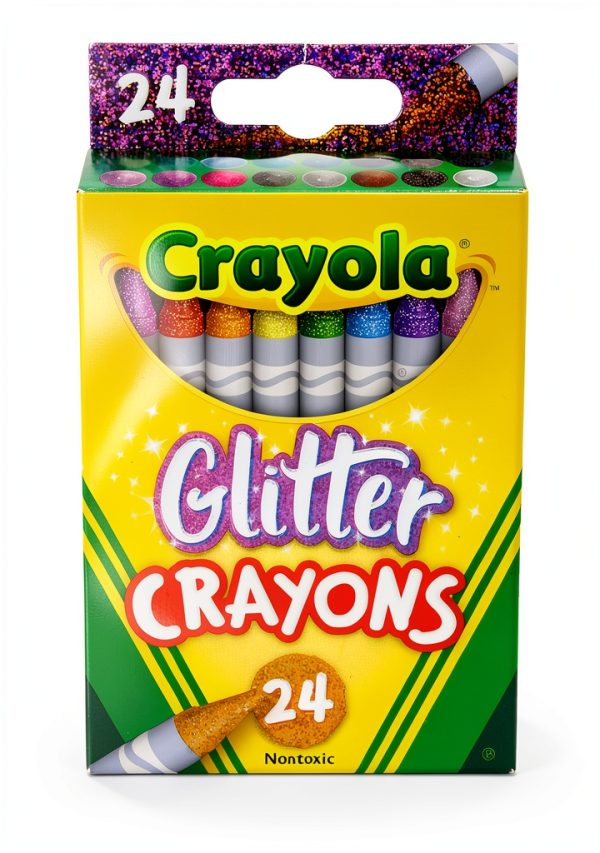 Crayola Sparkle Crayons 24 Count Kids Art Supplies-0