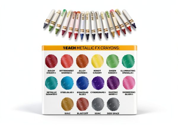 Crayola 152 Count Crayon Set Metal Case Kids-5