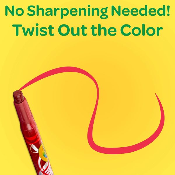 Crayola Twistable Crayons 12 Pack Kids Plastic-4