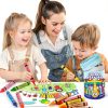 Officygnet Kids Crayons Natural Wax Chunky Grip Toddler Art-6