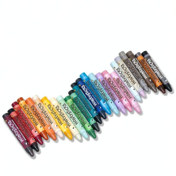 Honeysticks Jumbo Beeswax Crayons 24 Pack Non Toxic Kids-6