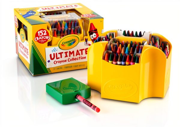 Crayola 152 Count Crayon Set Metal Case Kids-4