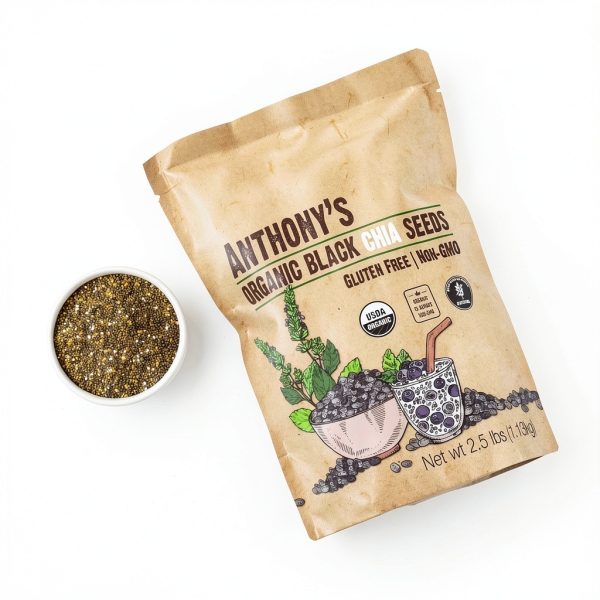 Organic Black Chia Seeds Anthonys USDA GlutenFree-5