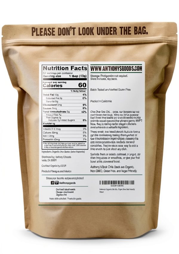 Organic Black Chia Seeds Anthonys USDA GlutenFree-1