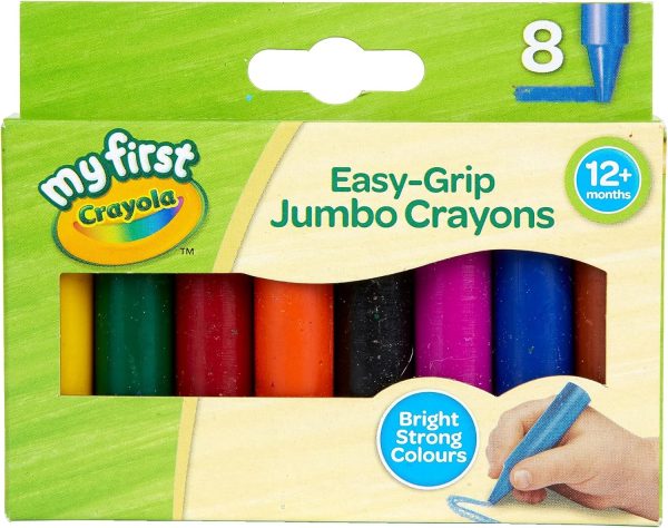 Crayola Jumbo Crayons Easy Grip Toddler Art Supplies-0