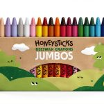 Honeysticks Jumbo Beeswax Crayons 24 Pack Non Toxic Kids-0