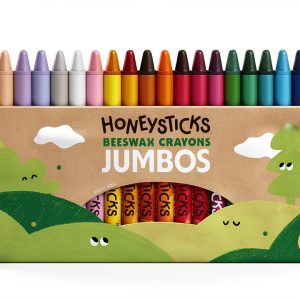 Honeysticks Jumbo Beeswax Crayons 24 Pack Non Toxic Kids-0