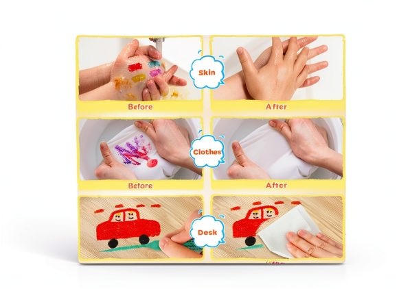Officygnet Kids Crayons Natural Wax Chunky Grip Toddler Art-5