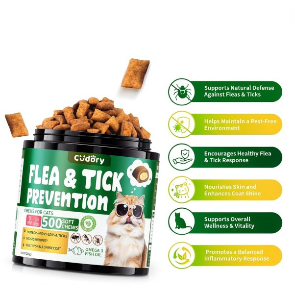 Cudory Cat Flea Drops Prevention & Coat Nourishment-3
