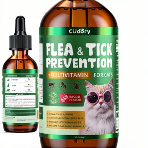 Cudory Oral Flea & Tick Drops for Dogs and Cats Natural Herbal Formula-0