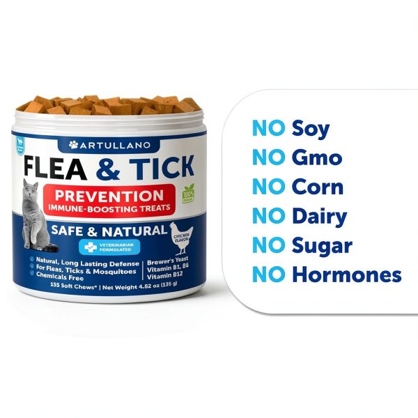 Artullano Cat Flea Chew Daily Support for Cats-6