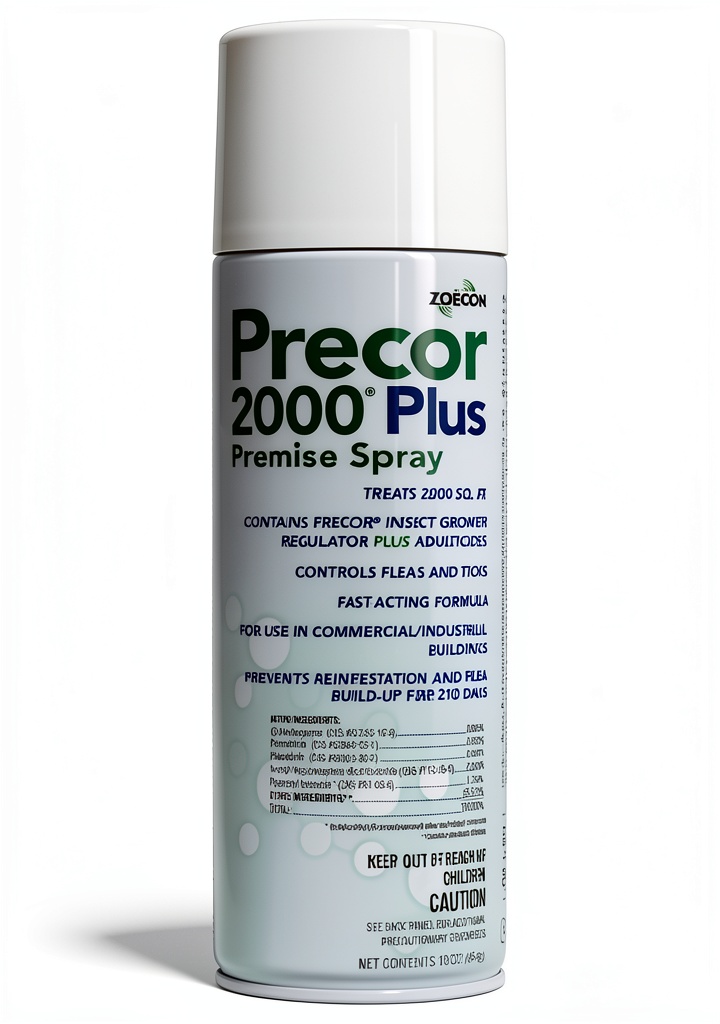Zoecon flea spray being applied to a carpet
