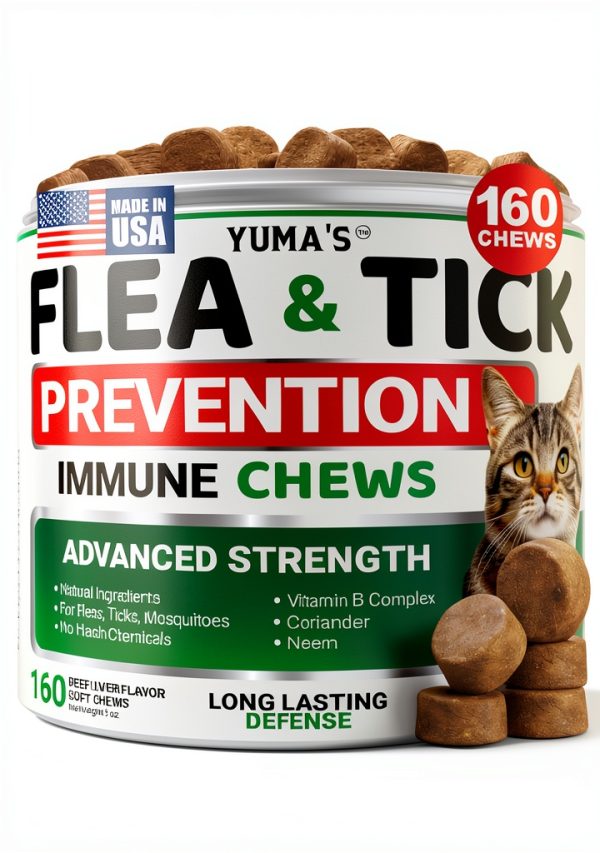 Yuma's Flea Tick Chews for Cats Natural Defense-0