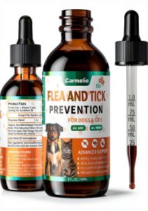 Carmelie Flea Tick Drops Pet Supplement Bacon-0