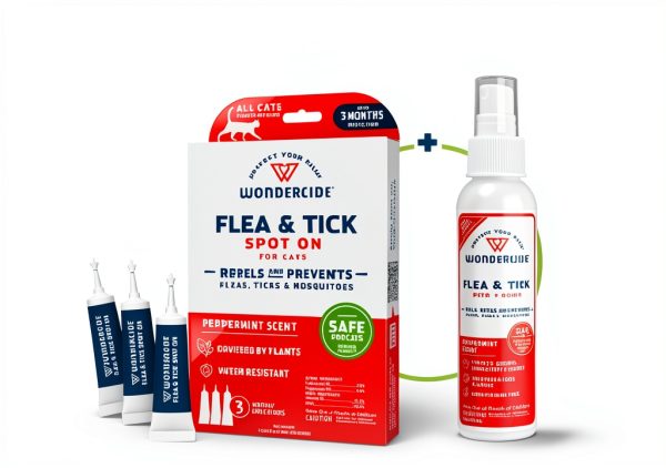 Wondercide Cat Flea & Tick Spot-On Treatment 1‑Month Natural Repellent-4
