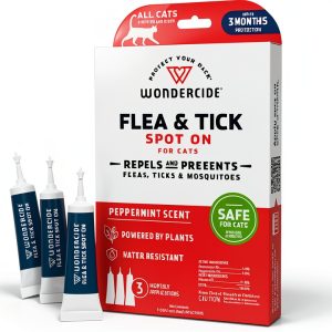 Wondercide Cat Flea & Tick Spot-On Treatment 1‑Month Natural Repellent-0