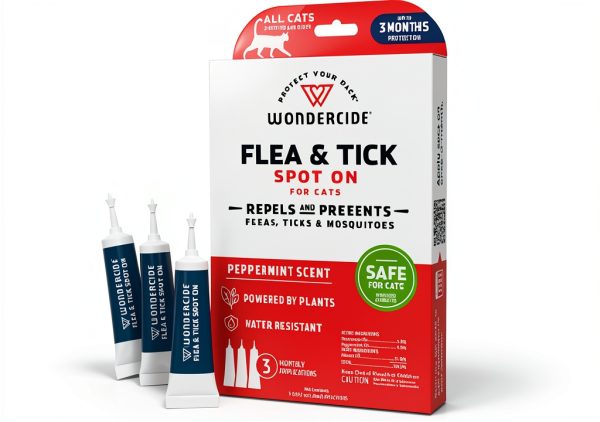 Wondercide Cat Flea & Tick Spot-On Treatment 1‑Month Natural Repellent-0