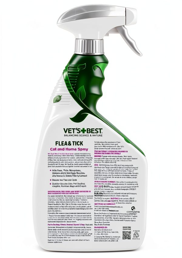 Vet’s Best Flea & Tick Home Spray for Cats Cotton Spice 32 oz-1
