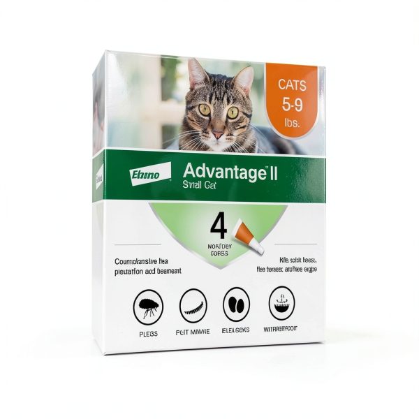 Advantage II Small Cat Flea Treatment by Elanco 5-9 lbs Monthly-6