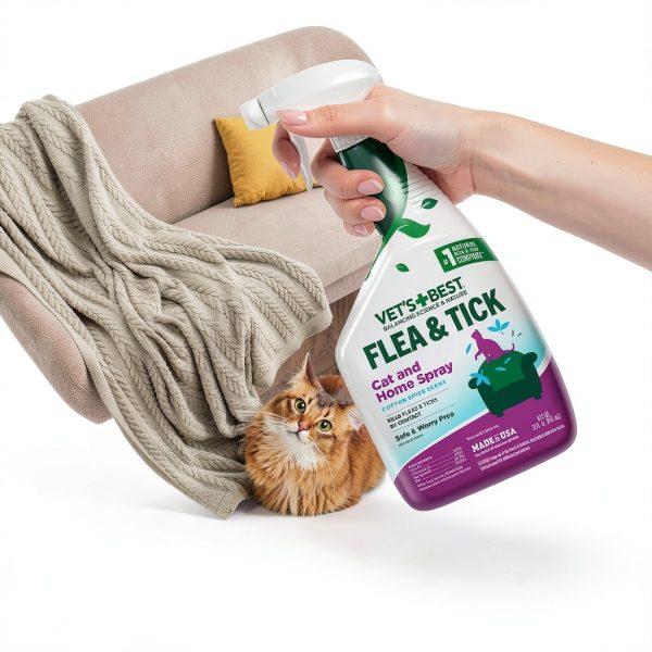 Vet’s Best Flea & Tick Home Spray for Cats Cotton Spice 32 oz-6
