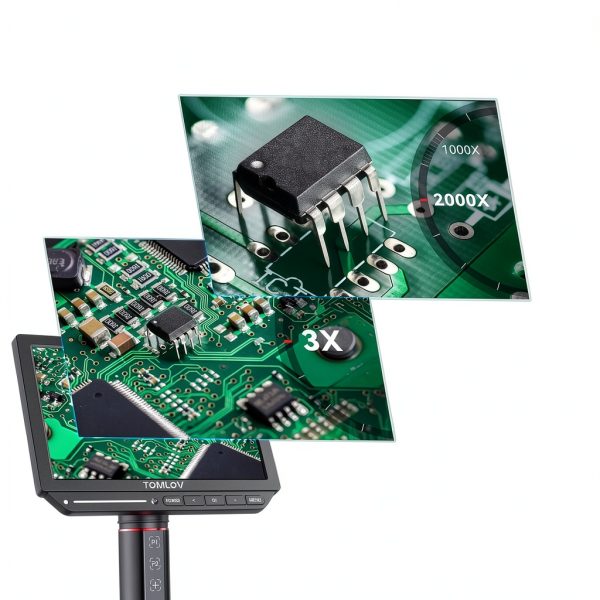 TOMLOV Autofocus 4K Microscope TM4KAF Flex 8 inch HDMI with 52MP-8
