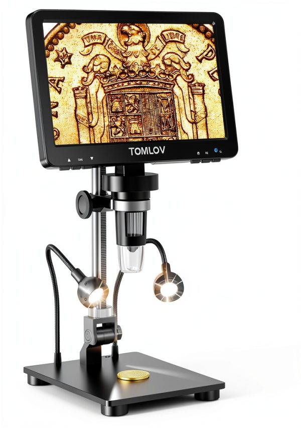 Digital Microscope TOMLOV DM9 Pro 7in IPS Screen 16MP 1200X-0
