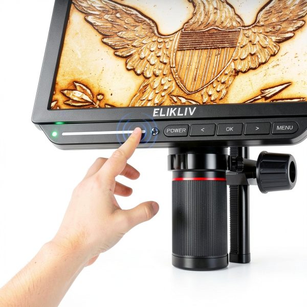4K Digital Microscope Elikliv EM4K with 2000x Zoom and 52MP HDMI-8