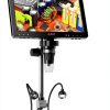 Elikliv EDM9 Max Digital Microscope: 20MP 10.1" 1500X HD IPS HDMI Coin Microscope Magnifier for Error Coins with Screen & Light, LCD Soldering Microscopes for Adults, PC/TV View, 64GB-0