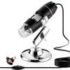 USB Microscope for Android/PC, 40-1000X Magnification Digital Microscope Camera Endoscope with 8 Adjustable LED Lights (Not Compatible with iPhone/iPad)-0