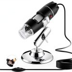 USB Microscope for Android/PC, 40-1000X Magnification Digital Microscope Camera Endoscope with 8 Adjustable LED Lights (Not Compatible with iPhone/iPad)-0