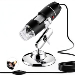 USB Microscope for Android/PC, 40-1000X Magnification Digital Microscope Camera Endoscope with 8 Adjustable LED Lights (Not Compatible with iPhone/iPad)-0