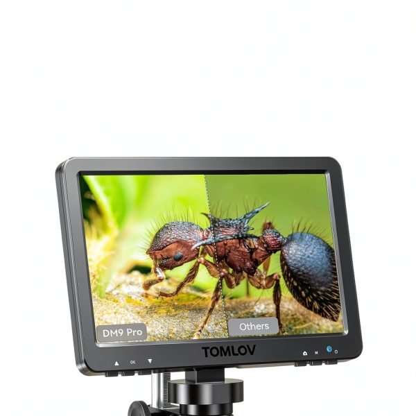 Digital Microscope TOMLOV DM9 Pro 7in IPS Screen 16MP 1200X-2