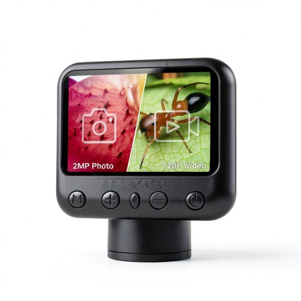 APEXEL Handheld Digital Microscope 800X with 2-inch LCD and LED Lights-4