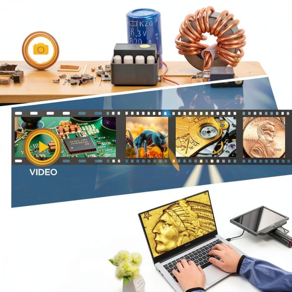 Autofocus 4K HDMI Microscope by Elikliv – 10.1" IPS Screen, Flex Arm-8