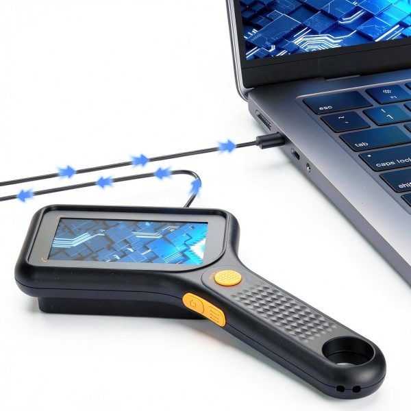 Microscope Ahalfcit 3 inch IPS digital Handheld Black-5