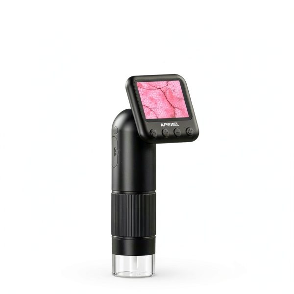 APEXEL Handheld Digital Microscope 800X with 2-inch LCD and LED Lights-5