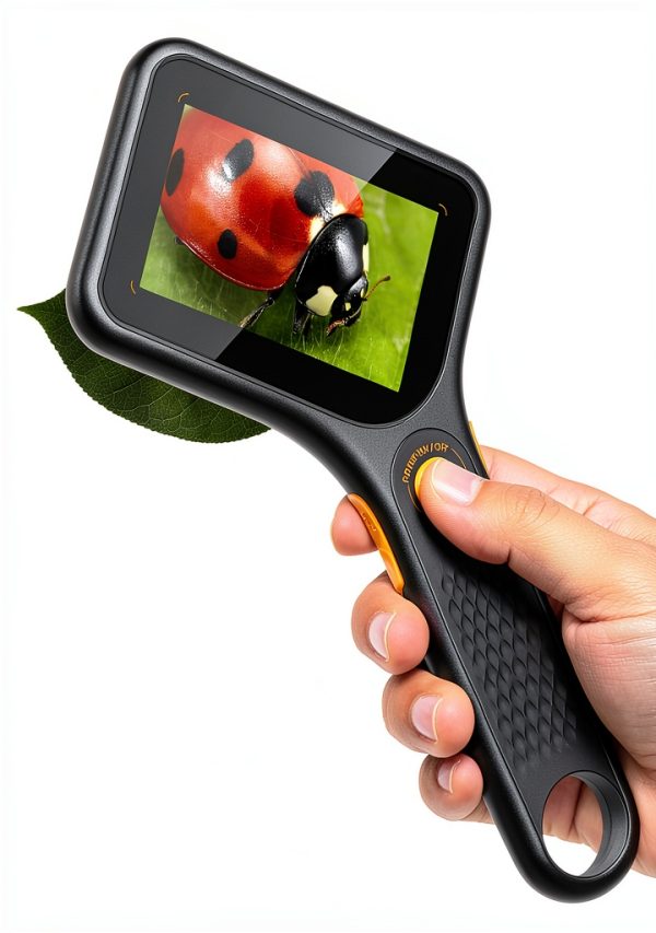 Microscope Ahalfcit 3 inch IPS digital Handheld Black-0