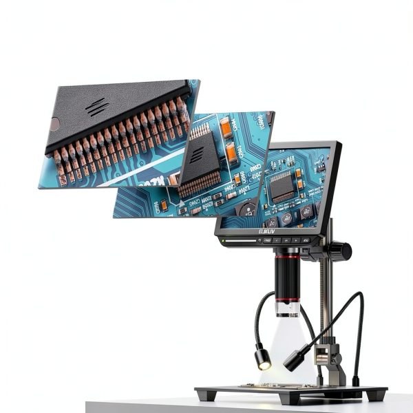 4K Digital Microscope Elikliv EM4K with 2000x Zoom and 52MP HDMI-6