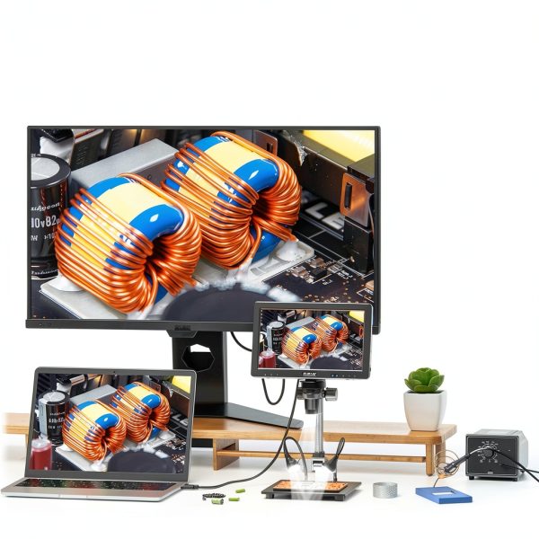 Elikliv EDM9 Max Digital Microscope: 20MP 10.1" 1500X HD IPS HDMI Coin Microscope Magnifier for Error Coins with Screen & Light, LCD Soldering Microscopes for Adults, PC/TV View, 64GB-3